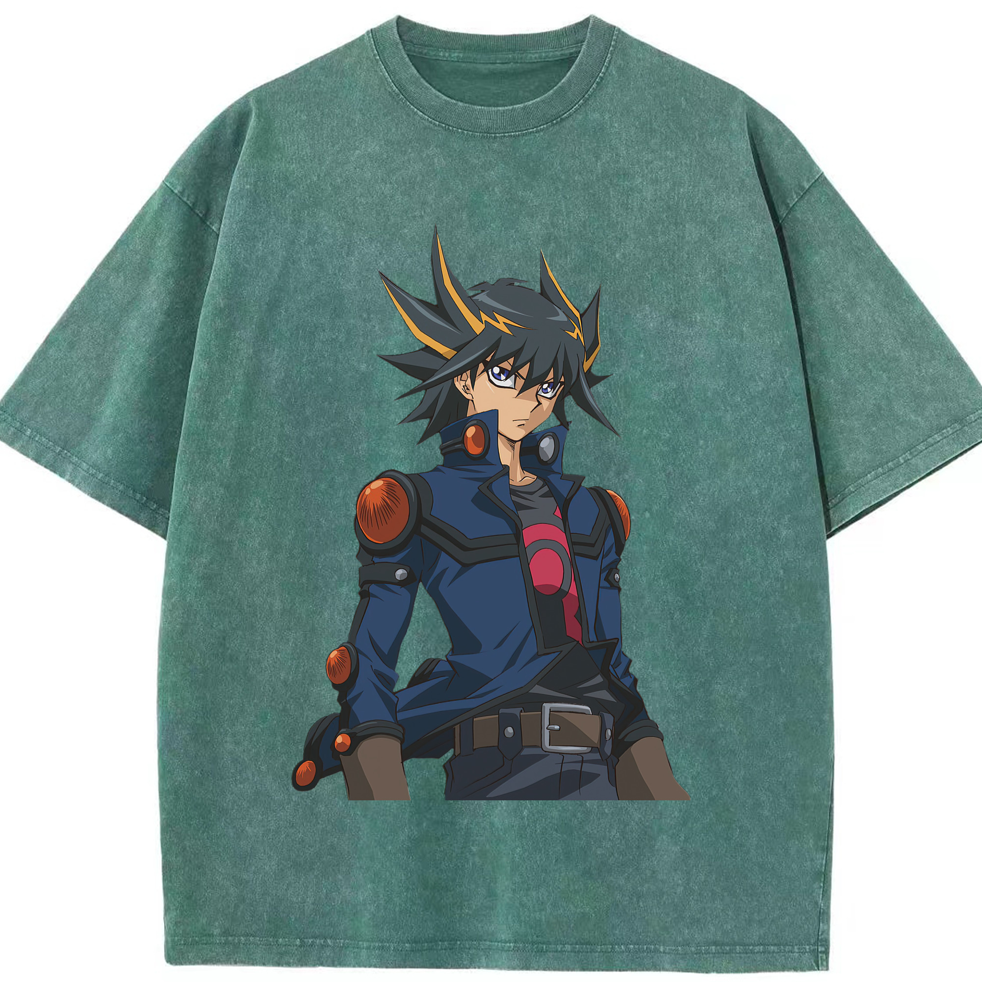 （画像用） 遊☆戯☆王 Yu-Gi-Oh! 綿100% ヴィンテージ風 半袖Tシャツ（フロントプリント）
